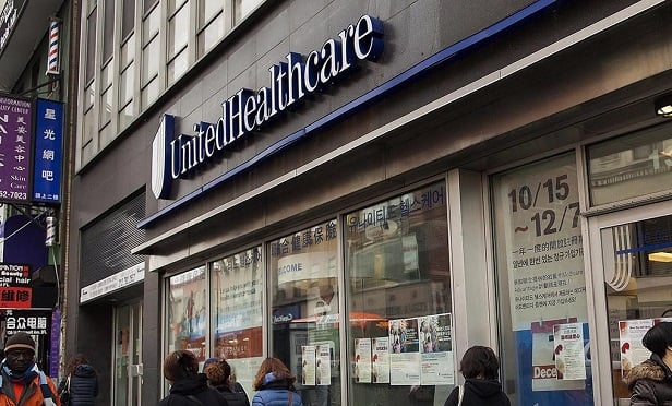 A UnitedHealth Group Inc. storefront in Queens. (Photo: Michael Nagle/BB)