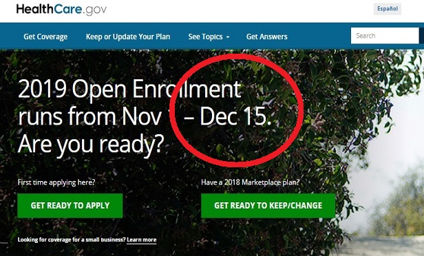 Open enrollment ends Dec. 15