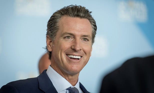Gavin Newsom, Democratic candidate for governor of California, speaks to attendees during the Global Climate Action Summit in San Francisco, California, U.S., on Thursday, Sept. 13, 2018. The event brings together industry and political leaders working on improving the conditions and concerns facing climate in the world today. Photographer: David Paul Morris/Bloomberg