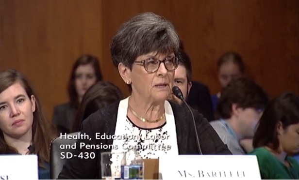 Marilyn Bartlett (Photo: Senate Health, Education, Labor and Pensions)