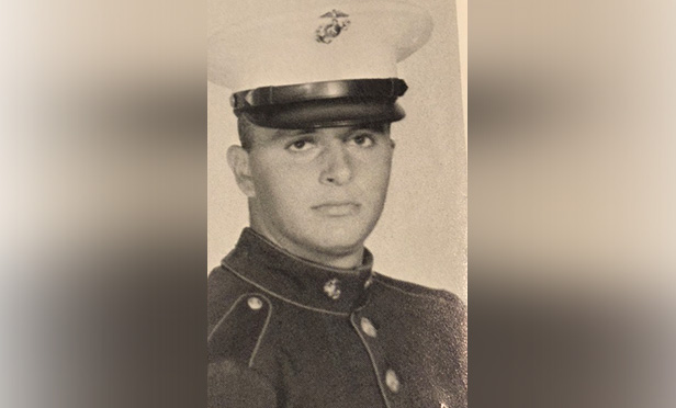 Gary Frisina in Marine uniform.