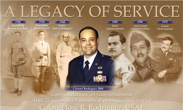 Jose Rafael Rodriguez legacy of service award