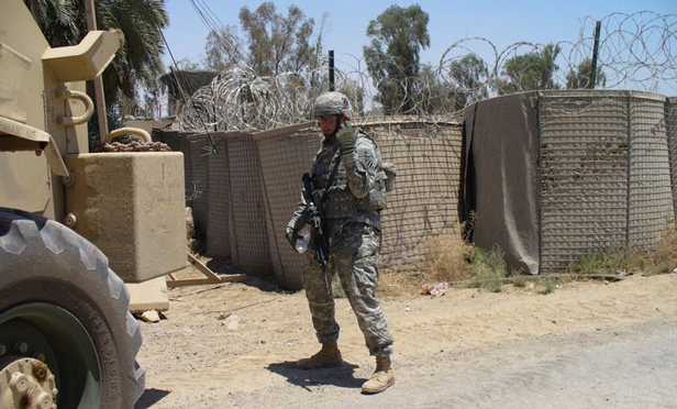 Aaron Terwedo in Army uniform