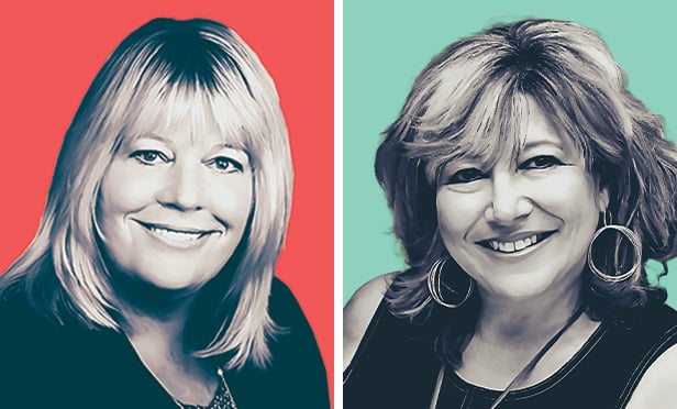 Headshots of financial services and technology experts Cheryl Nash and April Rudin